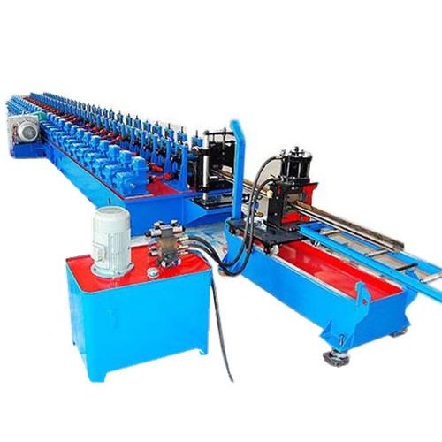 Straight cut metal door frame making machine