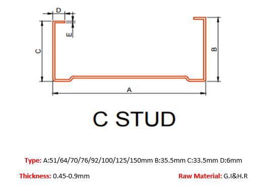 STUD 51-150 STUD ROLL FORMING MACHINE 