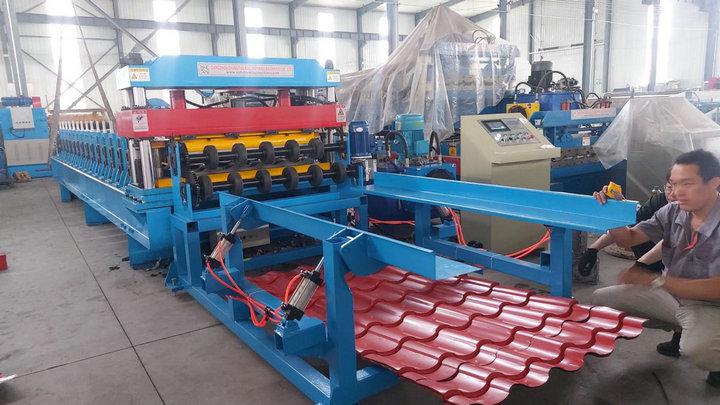 glazed tile metal roofing sheet making machine