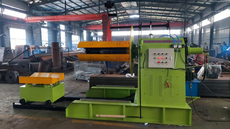7 Ton Hydraulic De-Coiler: The "Golden Partner" of Steel Structure Production Line