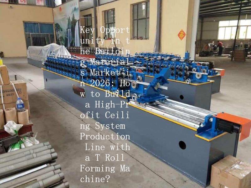 Key Opportunity in the Building Materials Market in 2026: How to Build a High-Profit Ceiling System Production Line with a T Roll Forming Machine?