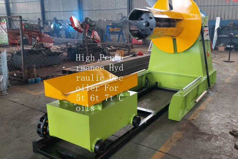 High Performance Hydraulic Decoiler For 5t 6t 7t Coils
