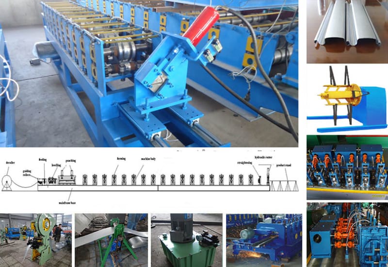 Roller shutter door roll forming machine