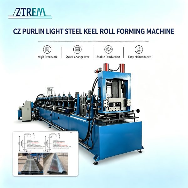 CZ Purlin Light Steel Keel Roll Forming Machine Operation Is Quite Simple 2 CZ Purlin Light Steel Keel Roll Forming Machine