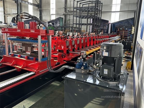Fully Automatic 600 Cable Tray Making Machine Helps You Produce Quickly 9 The punching and forming sections of the Cable Tray Making Machine