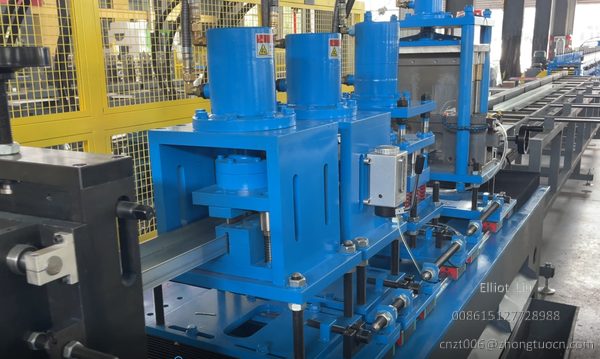 Metal Stud Forming Machine 2.0 for Middle East Construction Projects 15 The punching section of the Metal Stud Forming Machine