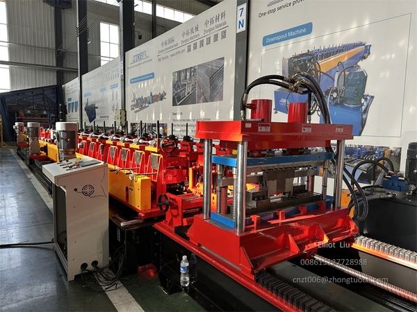 Fully Automatic 600 Cable Tray Making Machine Helps You Produce Quickly 4 The overall structure and control cabinet of the Cable Tray Making Machine