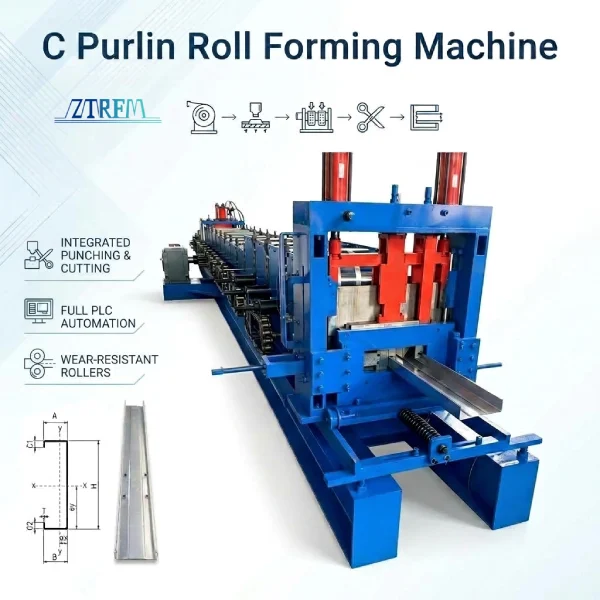 C Purlin Roll Forming Machine
