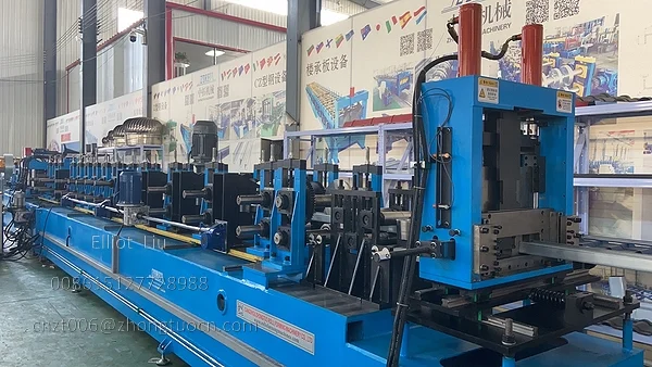 Quick Changeable C Z Purlin Roll Forming Machine Helps You Choose C and Z Purlins 19 Quick Changeable C Z Purlin Roll Forming Machine - Forming Section and Cutting Section