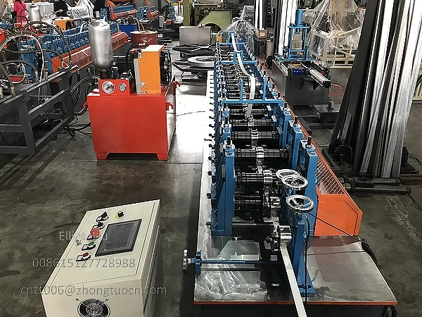 Light Gauge Steel Framing Machine Sales Team Completes Profile Type And Application Training 4 T Bar Roll Forming Machine - Forming Section