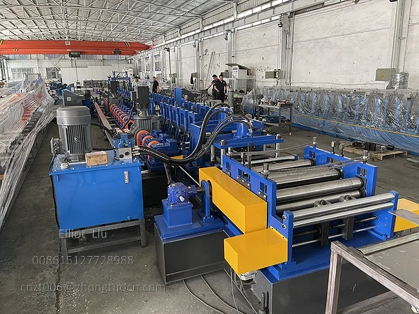 20 Station Rollforming Purlin Machine From Steel Coil to Finished Profile 17 Rollforming Purlin Machine - Forming Section