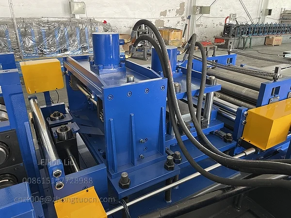 20 Station Rollforming Purlin Machine From Steel Coil to Finished Profile 11 Rollforming Purlin Machine-Punching