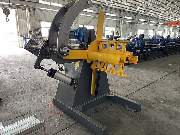 20 Station Rollforming Purlin Machine From Steel Coil to Finished Profile 9 Rollforming Purlin Machine-Decoiler