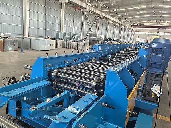 Cable Tray Forming Machine - Close-up of the forming section Cable Tray Forming Machine - Close-up of the forming section