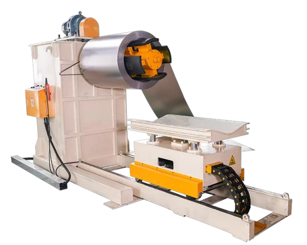 Shelf System Back Panel Roll Forming Machine-Decoiling Shelf System Back Panel Roll Forming Machine-Decoiling