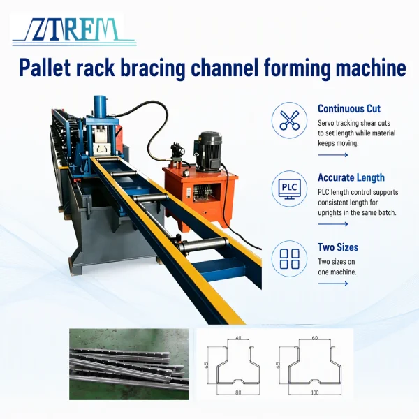 Pallet Rack Bracing Channel Forming Machine