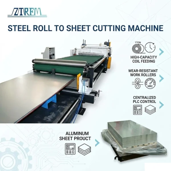 Steel Roll to Sheet Cutting Machine 84mm Roller Rigidity for Demanding Jobs 7 Steel Roll to Sheet Cutting Machine