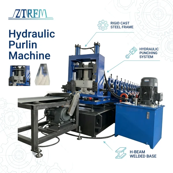 Hydraulic Purlin Machine