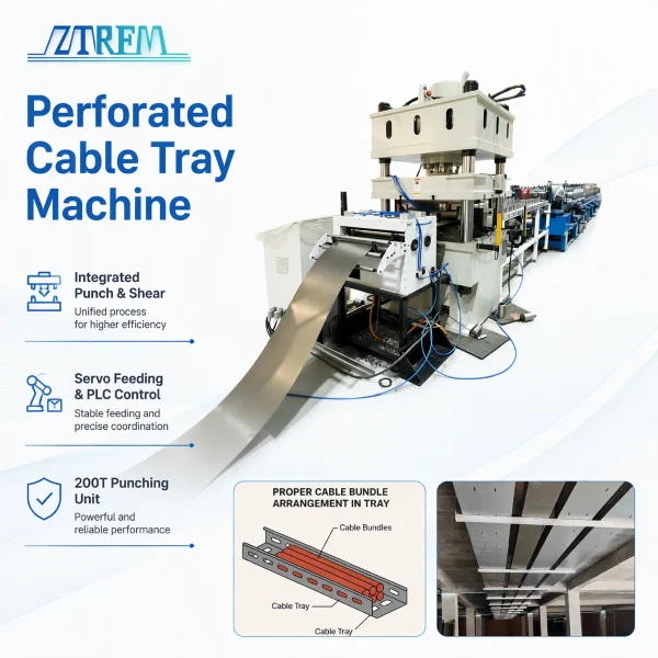 Perforated Cable Tray Machine