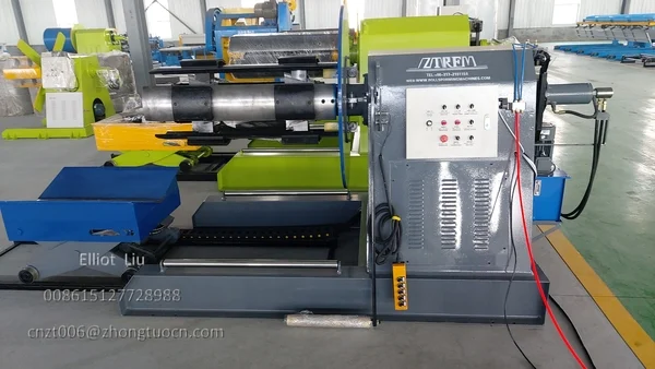 Roof Tile Press Machine-Automatic hydraulic decoiler (optional) Roof Tile Press Machine-Automatic hydraulic decoiler (optional)