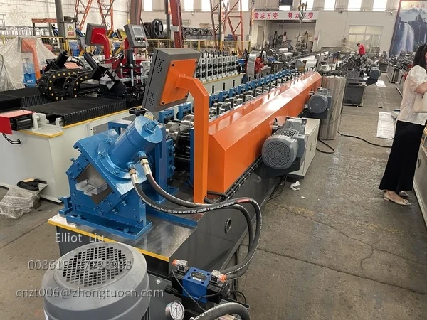 Steel Door Frame Roll Forming Machine - Overall View Steel Door Frame Roll Forming Machine - Overall View