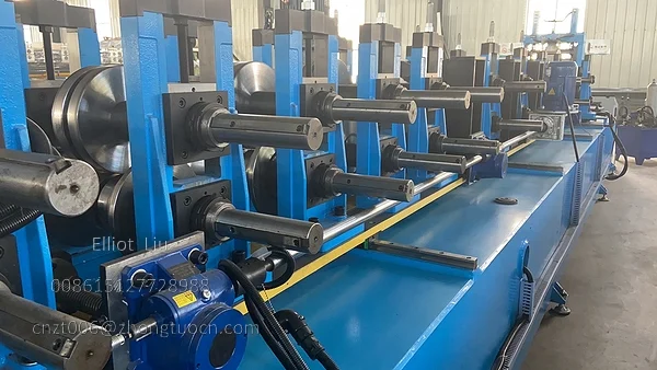 The C Z Solar Purlin Roll Forming Machine can perform automatic model switching. The C Z Solar Purlin Roll Forming Machine can perform automatic model switching.