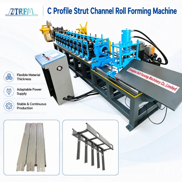 C Profile Strut Channel Roll Forming Machine