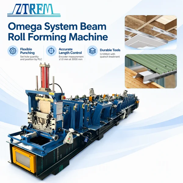 Omega System Beam Roll Forming Machine Omega System Beam Roll Forming Machine